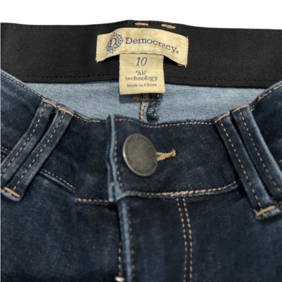 Democracy Dark Blue Flare Jeans Ab Technology Size 10 - Picture 2 of 3